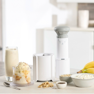 lot 121 image: Cuisinart FastFreeze Ice Cream and Frozen Treat Maker with 4 Half-pint Cups - Retail $80