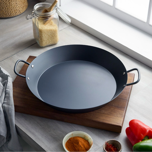 lot 151 image: GreenPan 15 Pre-seasoned Carbon Steel Paella Pan - Retail $29