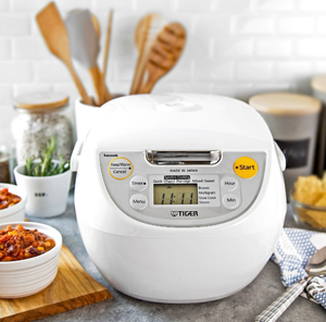 lot 154 image: Tiger 5.5-Cup Micom Rice Cooker and Warmer - Retail $100