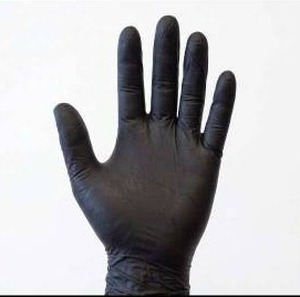 lot 10744 image: Individual X-Large Black Synthetic Blend Powder-Free Gloves, 100 Count