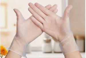 lot 10764 image: LW Concept Vinyl Gloves Powder Free Clear XL 100pc