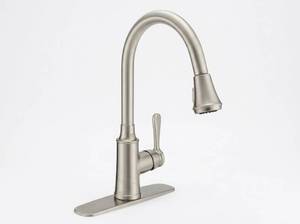 lot 10770 image: Proflo 1.8 GPM Single Hole Pull Down Kitchen Faucet