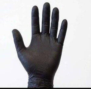 lot 10772 image: Individual X-Large Black Synthetic Blend Powder-Free Gloves, 100 Count