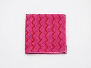 lot 10791 image: HYGEN Microfiber Cleaning Cloths 16x16 Red 12 Pack