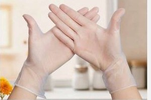 lot 10793 image: LW Concept Vinyl Gloves Powder Free Clear XL 100pc