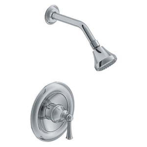 lot 10810 image: Shower Trim Kit w Single Handle Valve & Showerhead