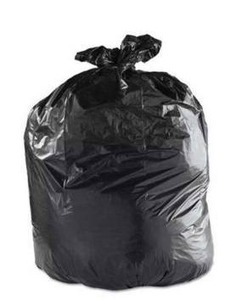 lot 10812 image: Revolution Bags 55 Gallon Trash Bags, Black, 5 Rolls