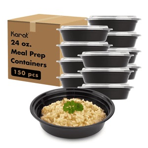 lot 10816 image: Karat Round Meal Prep Containers 24oz 150-Pack