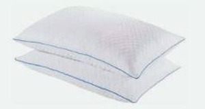 lot 10833 image: Pure Lux Gel Memory Foam Adjustable Cooling Pillow Queen 2-Pack