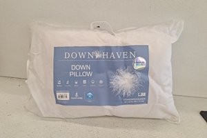 lot 10841 image: Downhaven Down Pillow Standard Queen 20x28in