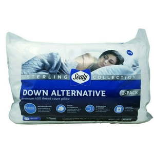 lot 10842 image: Sealy Sterling Collection Down Alternative Pillow Queen 2-Pack