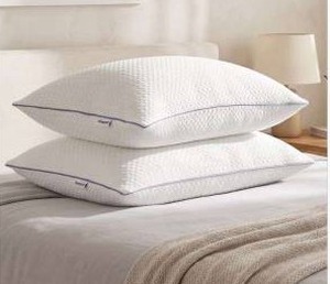 lot 10843 image: Beautyrest Cooling Memory Foam Cluster Pillow 2-Pack, StandardQueen