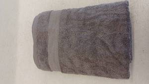 lot 10859 image: Purity Indulgent Cotton Bath Towel, Gunmetal Gray