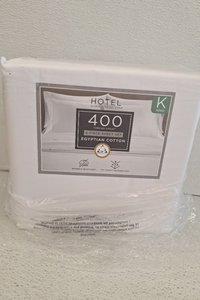 lot 10882 image: Hotel Signature 400 Thread Count King Egyptian Cotton Sheet Set