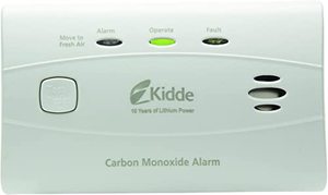 lot 251749 image: Kidde Carbon Monoxide Detector with 10-Year Battery, 3 LEDs, Replacement Indicator, Test-Reset Button