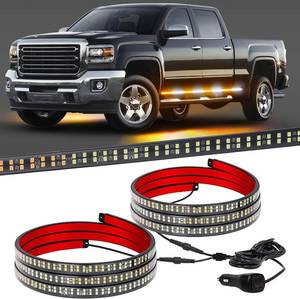 lot 171497 image: XRIDONSEN 2PCS 60 inch Running Board Strobe Lights LED Light Strip