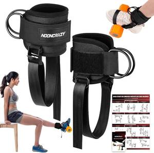 lot 171500 image: Ankle Strap for Dumbbell and Cable Machine with Longer Stronger Nylon Strap