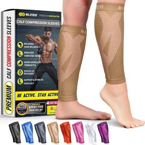 lot 171503 image: BLITZU Calf Compression Sleeves, Footless Compression Socks for Men & Women