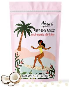 lot 171522 image: Ajoura 1 lb Refill Hard Wax Beads for Hair Removal, Brazilian Coarse Waxing