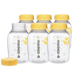 lot 171530 image: Medela Breast Milk Collection and Storage Bottles with Solid Lids - 6pk5oz