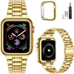 lot 171531 image: MioHHR Stainless Steel Bands for Apple Watch 45mm 44mm 42mm(Series 321)