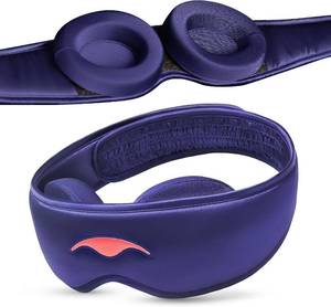 lot 171539 image: Manta Silk Sleep Mask   Premium 22 Momme Silk Eye Mask, Designed for Blackout Comfort, Breathable and Washable, Adjustable Fit (Purple)