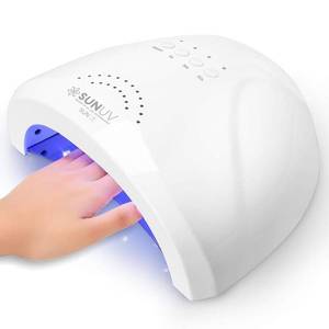 lot 171554 image: SUNUV UV LED Nail Lamp, Gel Light for Nail Polish UV Dryer SUNONE White