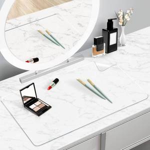 lot 171563 image: Makeup Mat for Vanity to Protect Desk Top, PVC Desk Mat, 31.5x15.7in, Clear