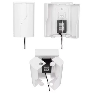 lot 171576 image: Safety Innovations Twin Door Babyproof Outlet Cover Box for Babyproofing Outlets - More Interior Space for Extra Large Electrical Plugs and Adapters - Easy to Install - Easy to Use