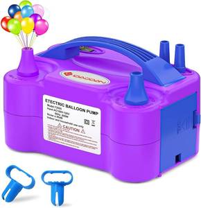 lot 271541 image: IDAODAN Electric Balloon Pump, Portable Electric Balloon Blower Machine Inflator Air Pump for Party Decorations
