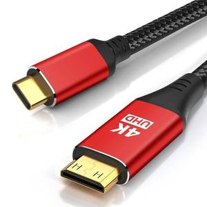 lot 271547 image: 4K USB C to Mini HDMI Cable 1FT, Supports 4K60Hz, 2K120Hz, High Speed Type-C to Mini HDMI Uni-Directional Cord, for Steam Deck, ROG Ally, Laptop, MacBook, KYY, ARZOPA, MNN Portable Monitor