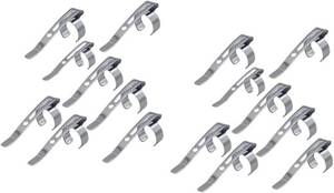 lot 271554 image: 20 Pieces Silvery Metal Pen Clips Snap in Pen Clip for Shirt Pocket, Slide On Pencil Holder Clip Hangable Portable Pen Holder for Clipboard, Notebook, School, Office Pencil Holders and Pen Holders