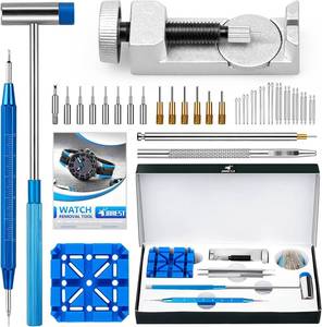 lot 271596 image: JOREST Watch Link Removal Tool Kit, Watch Band Tool for Watch Repair, Bracelet Adjustment, Replacement and Resizing, Watch Strap Link Remover, with 10 Spring Bars, 10 Pins, User Manual