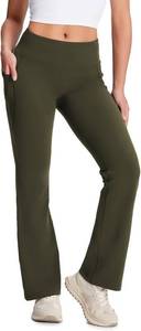 lot 271601 image: Yogipace Womens Bootcut Yoga Pants with Side Pockets, 27-37 Inseams (XL)