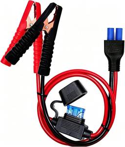 lot 271613 image: Battery Alligator Clips,10AWG Female EC5 Jump Starter Cable with Battery Clamps,Alligator Clip Clamp to EC5 Connector Extension Charging Cable for Emergency Car Jump Starter Booster.(60CM)