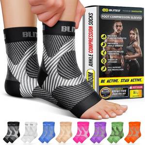 lot 271618 image: BLITZU Compression Socks for Plantar Fasciitis, Foot, Arch & Ankle Support