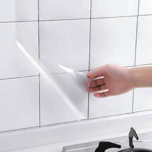 lot 271619 image: Clear Contact Paper Roll 17.7 x 118 Clear Glossy Self-Adhesive Film Cover Removable Protective Film Transparent Liners Drawers Shelves Kitchen Cabinets Desks Fridge Roll