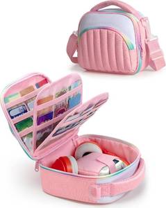 lot 371523 image: Marscamd Quilted Travel Case Compatible with Yoto Mini, with 33 Card Slots