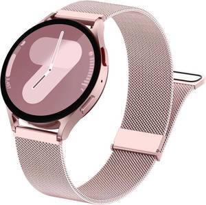 lot 371535 image: GEAK Metal Bands Compatible with Galaxy Watch 7 Band 6 5 4 FE Active 2 40mm 44mmGalaxy 5 pro 45mmClassic, 20mm Stainless Steel Milanese Mesh Loop Magnetic Strap for Samsung Watch Bands Women Men