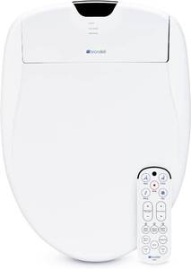 lot 101741 image: Retails for $540 Brondell Bidet Toilet Seat S1400, Smart Toilet Seat, Dual Stainless-Steel, Self-Cleaning Nozzle With Clean Plus Technology, Endless Warm Water Bidet, Warm Air Dryer-Nightlight, Heated Seat, Round