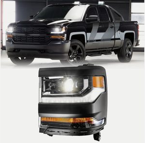 lot 271515 image: Retails for $140 Left For 2016 -2019 Chevy Silverado 1500 Projector Headlights HIDXenon LED DRL