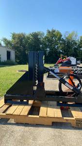 lot 78032 image: 8 Inch Skid Steer Tree & Post Puller (TP08) - Retail $0