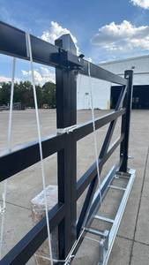 18 ft Automatic Swinging Gate in black (DG16V-P15F-DZ)