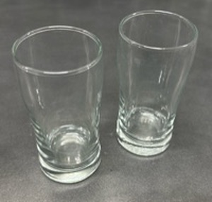 lot 13 image: Glass Drinking Glasses Set of 2