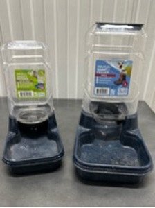 lot 15 image: Vibrant Life Gravity Waterer and Feeder Pet Feeders 2-Pack Small