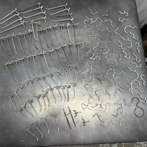 lot 20 image: Lot of Metal Wire Hooks and pegboarrd Fasteners Assorted Sizes