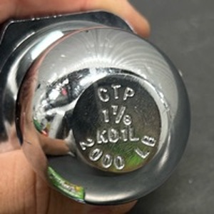 lot 26 image: New Reese Towpower Interlock 1-78  Hitch Ball  Chrome 2000 lbs capacity