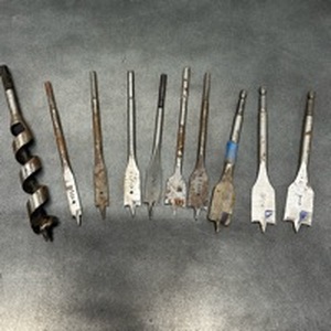lot 52 image: Lot of 10 Assorted Drill Bits and Auger Bits