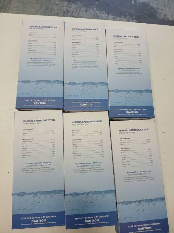 lot 79114 image: SIX BOXES - of Hotspring Silver Ion Cartridge PN 80010 71325, 3 Sticks per Box