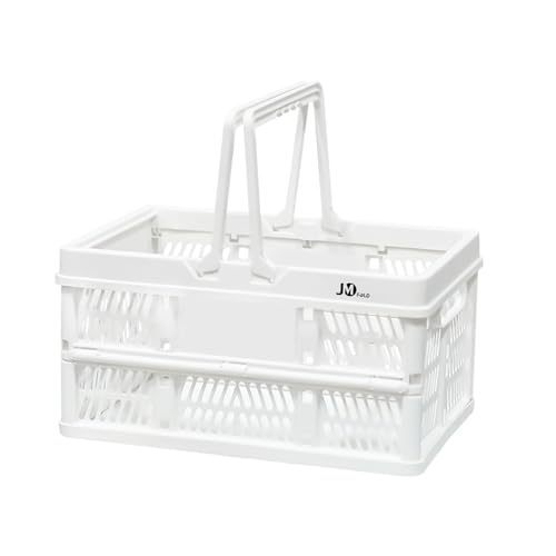 lot 40677 image: Collapsible Shopping Basket 20L Handle M White